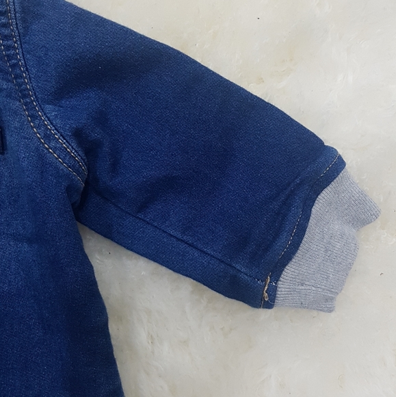 baby boy hooded jeans long sleevshirt  6 months - Picture 3 of 4